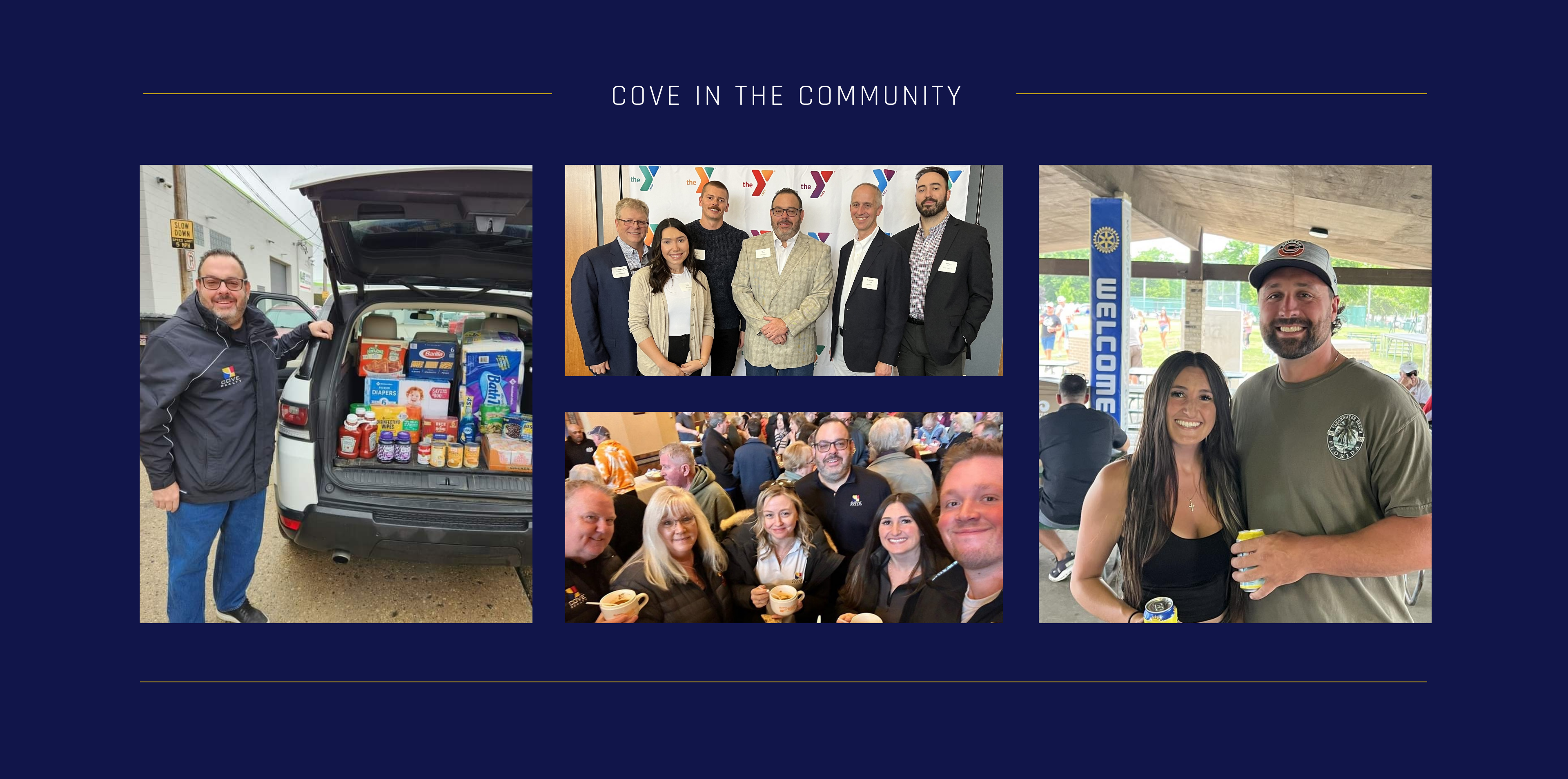 Cove in the Community image collage